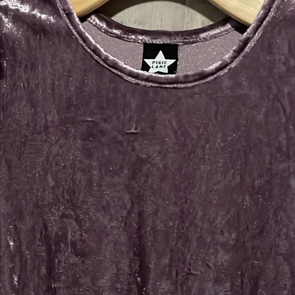 Pixie lane purple velvet dress size 5 - Picture 2 of 7